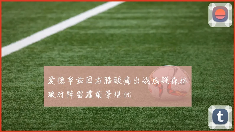 爱德华兹因右膝酸痛出战成疑森林狼对阵雷霆前景堪忧